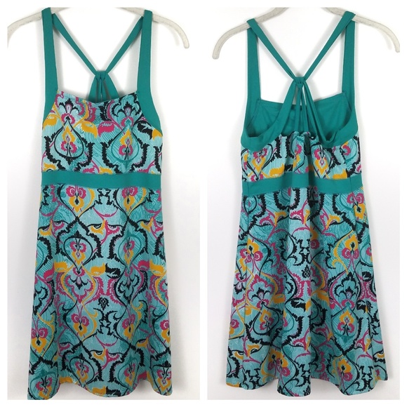 Soybu Dresses & Skirts - SOYBU Vibrant Paisley Print Athletic Yoga Dress M